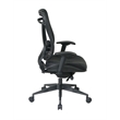 Executive High Back Black Fabric Office Chair in Black Gunmetal