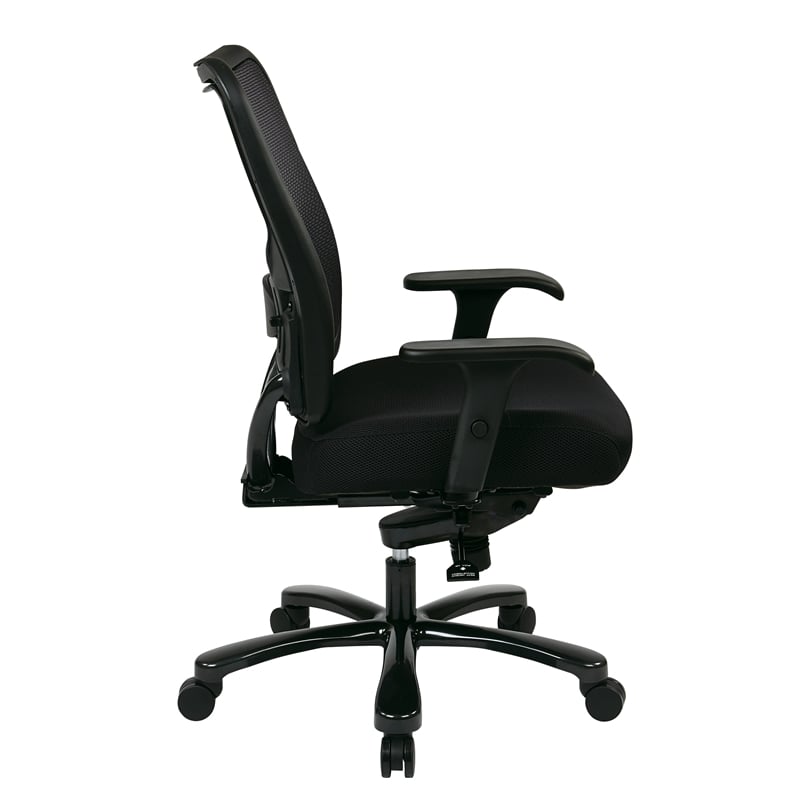 Big and Tall Double Air Grid Black Back Ergonomic Office Chair