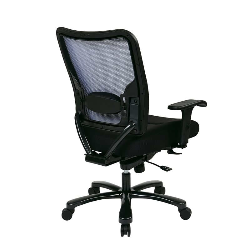 Big and Tall Double Air Grid Black Back Ergonomic Office Chair