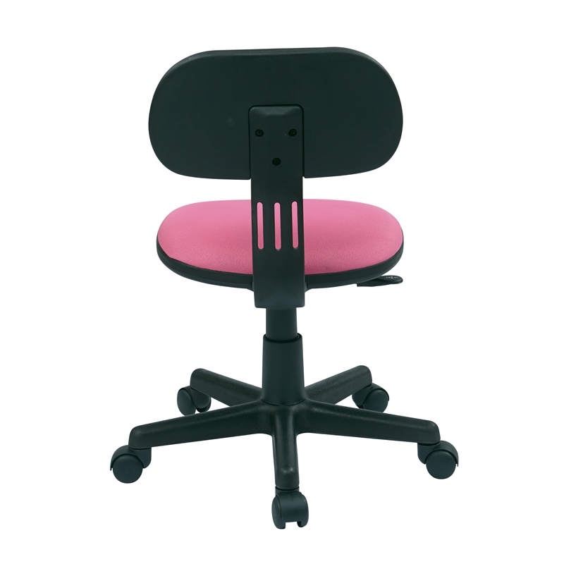 Student Task Chair in Pink Fabric by OSP Home Furnishings