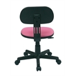 Student Task Chair in Pink Fabric by OSP Home Furnishings