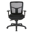 ProGrid Black Mid Back Managers Office Chair with Adjustable Arms