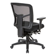 ProGrid Black Mid Back Managers Office Chair with Adjustable Arms