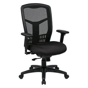 ProGrid High Back Black Managers Office Chair with adjustable Arms