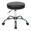 Pneumatic Drafting Chair Backless Stool with Black Vinyl Seat