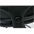 Deluxe Mesh Black Back Drafting Chair with Vinyl Seat