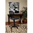 Deluxe Mesh Black Back Drafting Chair with Vinyl Seat