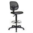 Deluxe Mesh Black Back Drafting Chair with Vinyl Seat