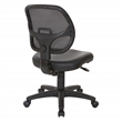 Mesh Screen Black Back Task Chair with Vinyl Seat