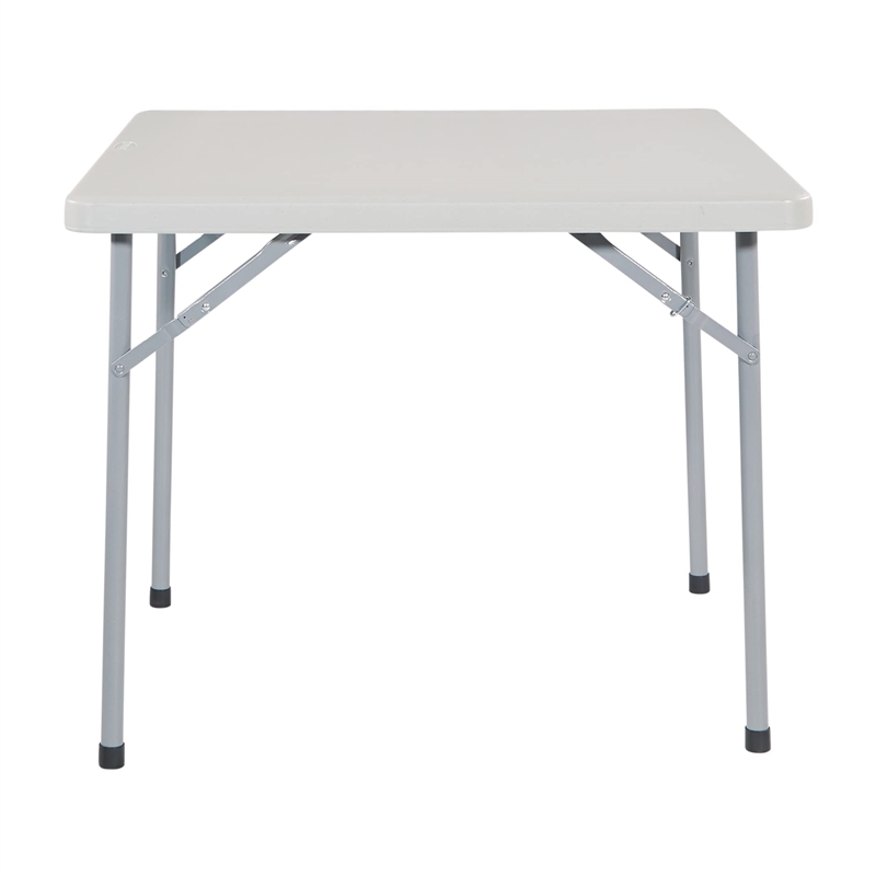 Light Gray 36 inch Multi-Purpose Folding Square Resin Table by Office Star