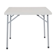 Light Gray 36 inch Multi-Purpose Folding Square Resin Table by Office Star