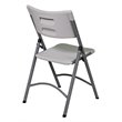 Resin Folding Chair in Light Gray 4 Pack