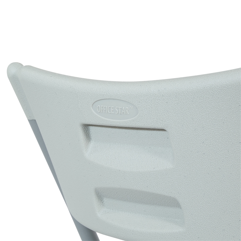 Resin Folding Chair in Light Gray 4 Pack