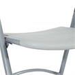 Resin Folding Chair in Light Gray 4 Pack