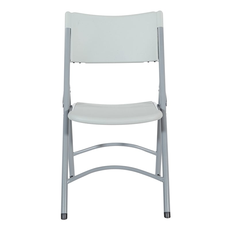 Resin Folding Chair in Light Gray 4 Pack