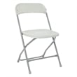 5 Piece Light Gray Resin Folding Table and Chair set