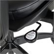 Professional Breathable Mesh Back Chair with Bonded Leather Seat in Black
