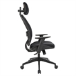Professional AirGrid Black Back and Mesh Fabric Seat Chair Adjustable Headrest