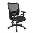 Professional Dual Function Ergonomics AirGrid Chair in Black Fabric
