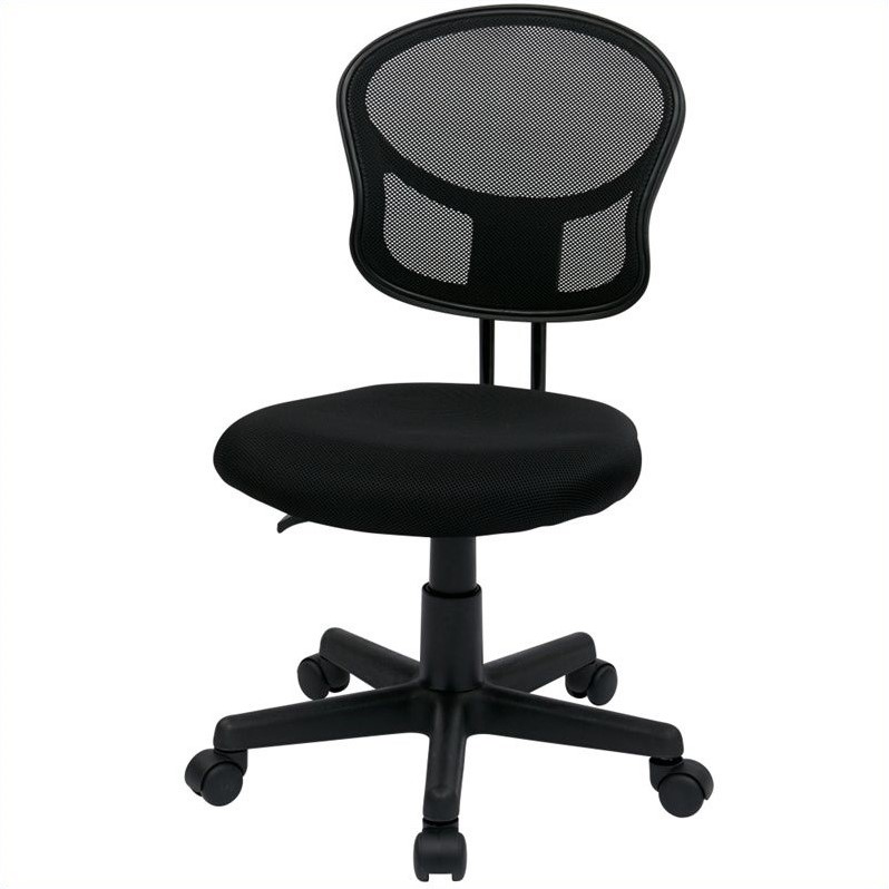 Mesh Task Chair In Black Fabric by OSP Home Furnishings