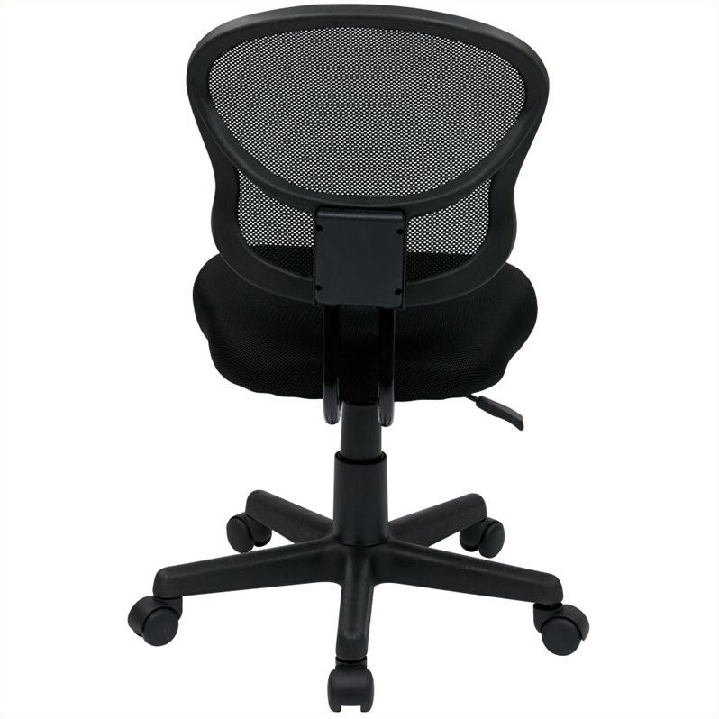 Mesh Task Chair In Black Fabric by OSP Home Furnishings