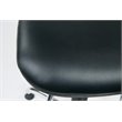 Chrome and Black Drafting Vinyl Economical Chair with Footrest