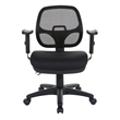 Ergonomic Task Office Chair with Adjustable Arms in Coal Black