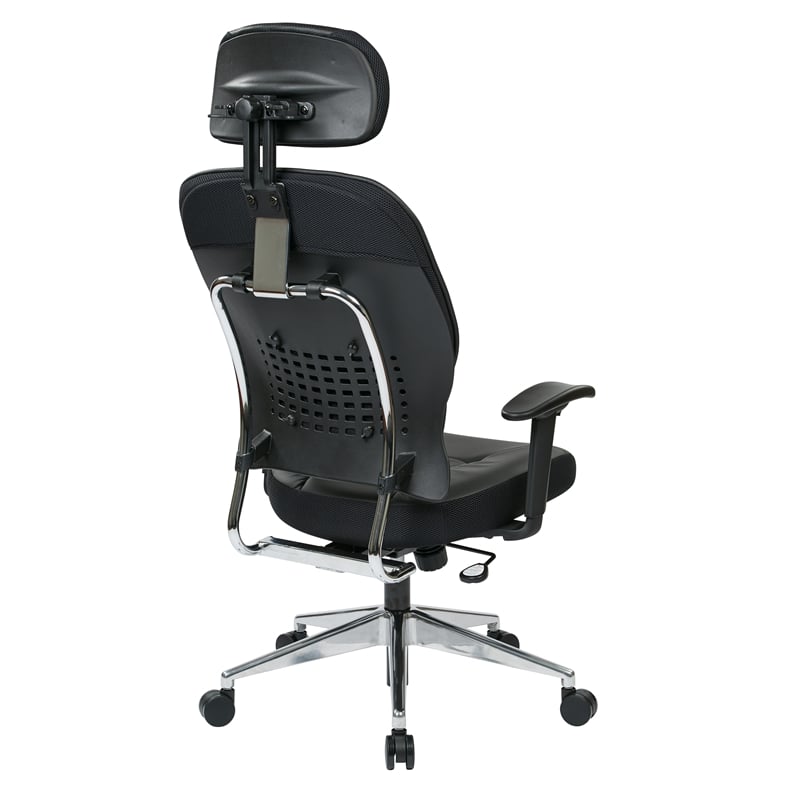 Black Bonded Leather Managers Chair by Office Star