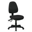 Office Star Dual Function Ergonomic Office Chair in Black Fabric