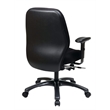 24 Hour Ergonomic Black Chair with 2-to-1 Synchro Tilt