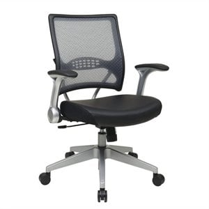 Professional AirGrid Back and Seat Managers Office Chair in Black Leather