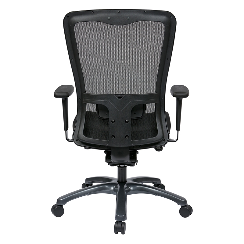 ProGrid High Back Office Chair in Coal Black Fabric