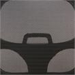 Mesh Screen Back Task Office Chair in Black Fabric