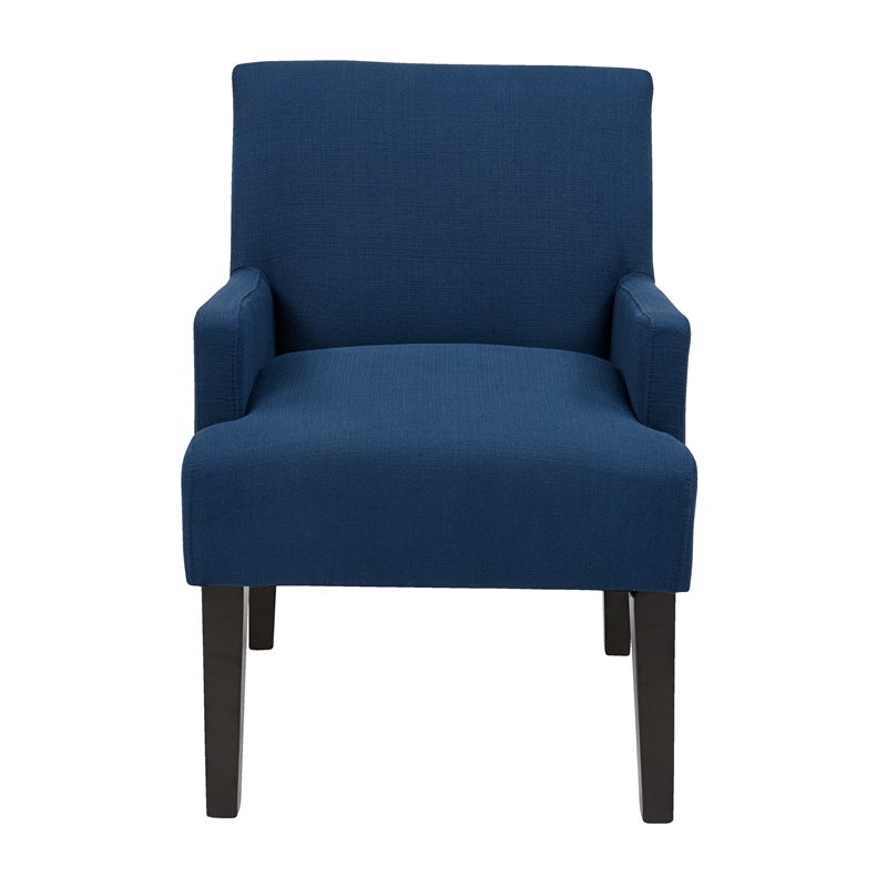 Main Street Guest Chair in Woven Indigo Blue Fabric