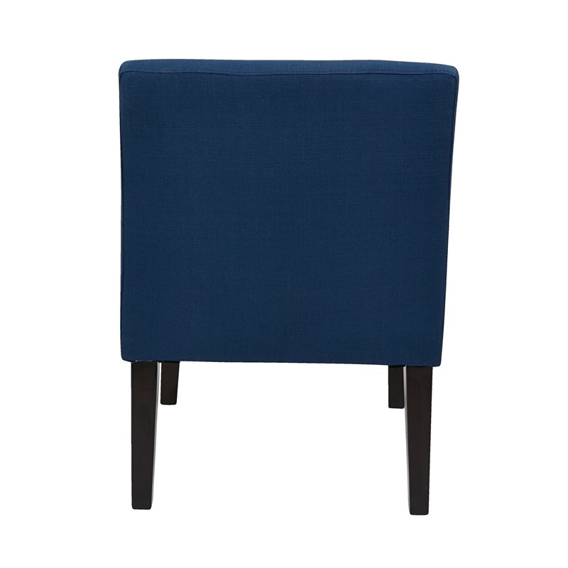 Main Street Guest Chair in Woven Indigo Blue Fabric