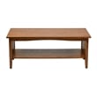 Sierra Ash Brown Wood  Mission Style Coffee Table in Engineered Wood