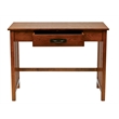 Sierra Writing Desk in Ash Brown Finish with Pull Out Drawer and Solid Wood Legs