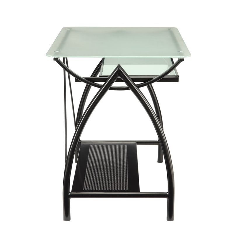 Newport Computer Desk with Black Powder Coated Steel Frame