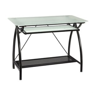 Newport Computer Desk with Black Powder Coated Steel Frame