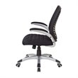 Mesh Seat and Screen Back Managers Chair in Black