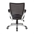 Mesh Seat and Screen Back Managers Chair in Black