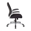 Mesh Seat and Screen Back Managers Chair in Black