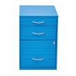 22 in Pencil Box Storage Metal File Cabinet in Blue Finish