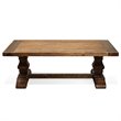 Riverside Furniture Hawthorne Solid Wood Coffee Table in Barnwood Brown