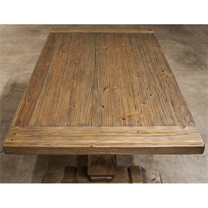 Riverside Furniture Hawthorne Solid Wood Coffee Table in Barnwood Brown