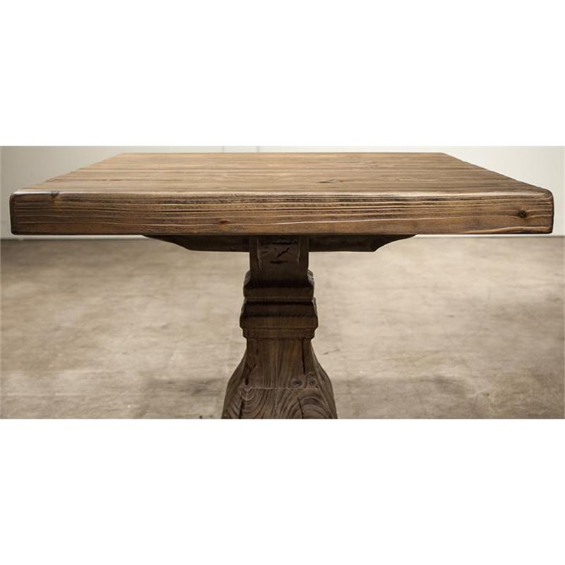 Riverside Furniture Hawthorne Solid Wood End Table in Barnwood Brown