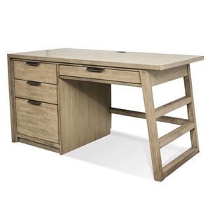 Riverside Furniture Perspectives 56&quot Wood Computer Desk in Natural Acacia