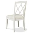 Riverside Furniture Myra XX-Back Upholstered Wood Dining Side Chair in White