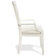 Riverside Furniture Myra XX-Back Wood Dining Arm Chair in Paperwhite