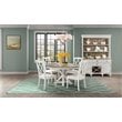 Riverside Furniture Myra Wood Wine Rack Buffet in Natural and Paper White